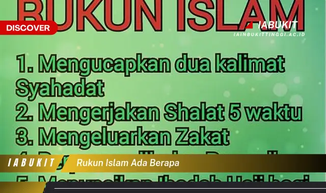 rukun islam ada berapa