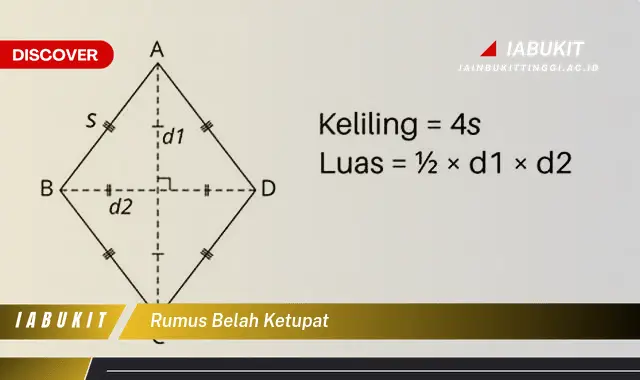 Intip Rumus Belah Ketupat yang Bikin Kamu Penasaran