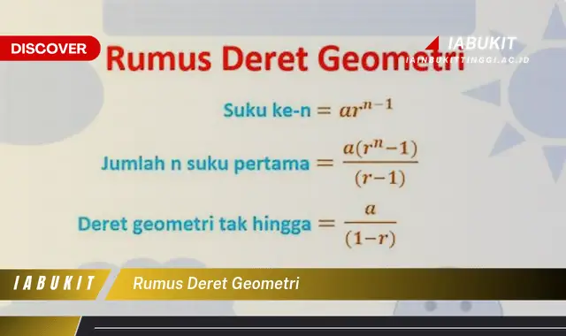 Intip Rumus Deret Geometri yang Bikin Kamu Penasaran