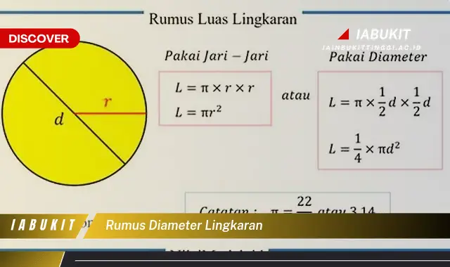 rumus diameter lingkaran