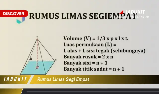 rumus limas segi empat