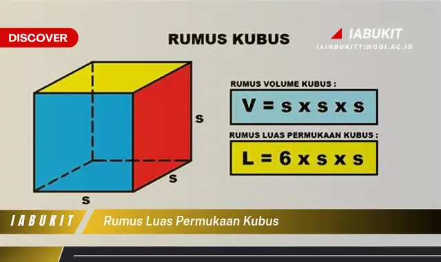 rumus luas permukaan kubus