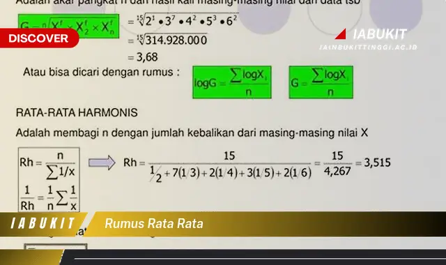 rumus rata rata rumus rata rata