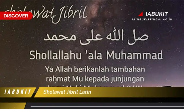 sholawat jibril latin