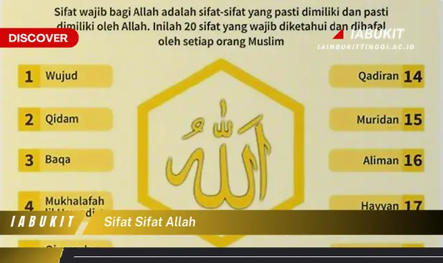 Ketahui Sifat-Sifat Allah yang Jarang Diketahui