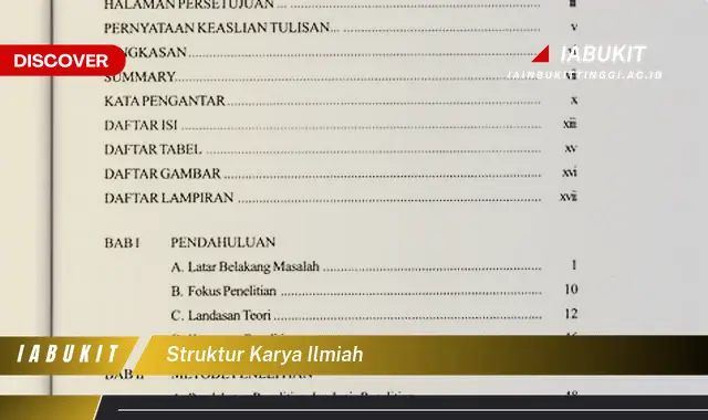 struktur karya ilmiah