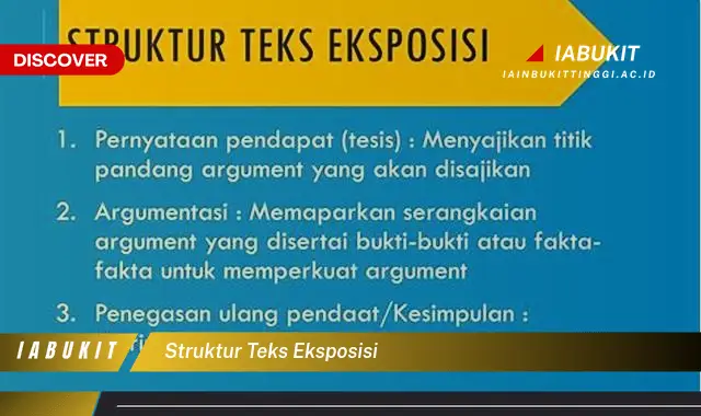 struktur teks eksposisi