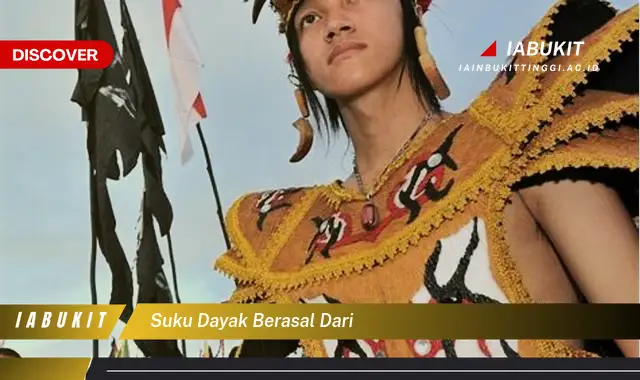 suku dayak berasal dari