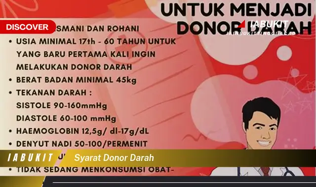 syarat donor darah