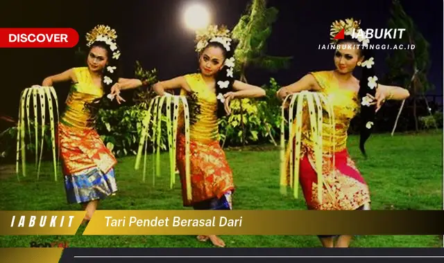 tari pendet berasal dari