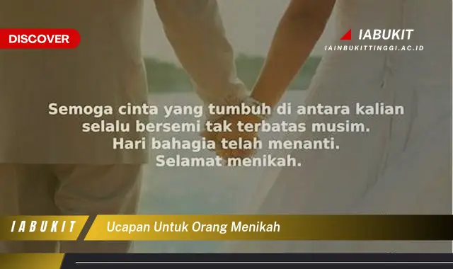 ucapan untuk orang menikah