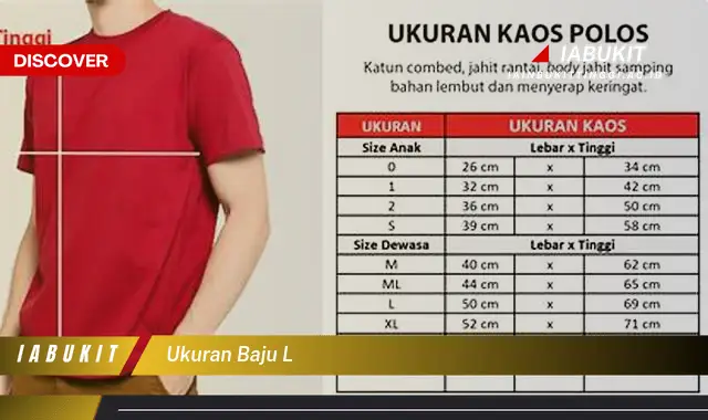 ukuran baju l