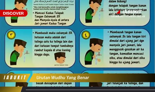 urutan wudhu yang benar