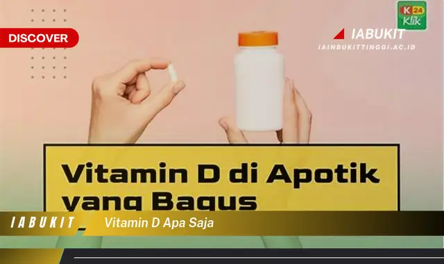 vitamin d apa saja