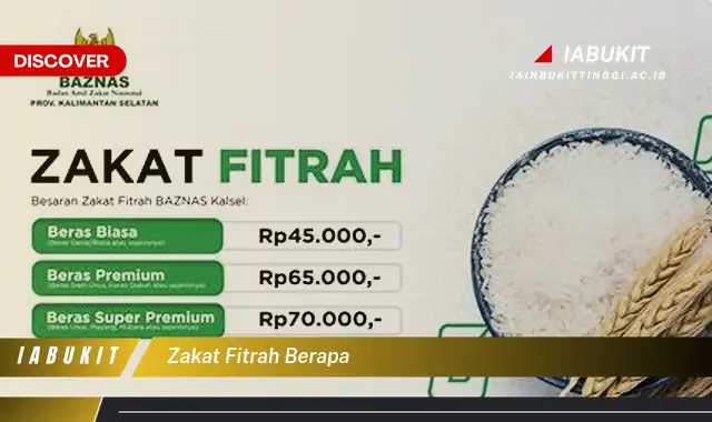 zakat fitrah berapa