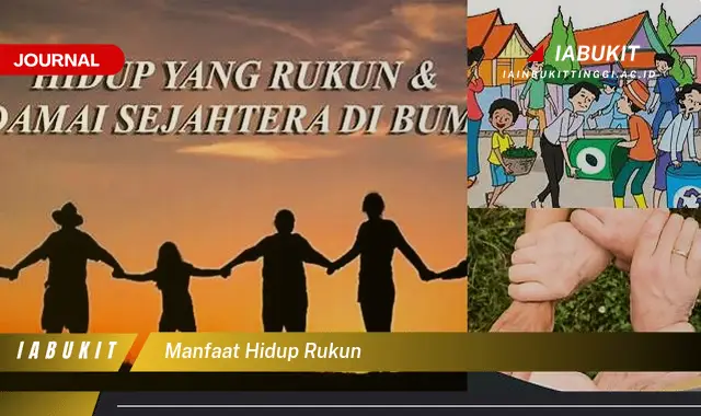 manfaat hidup rukun manfaat hidup rukun