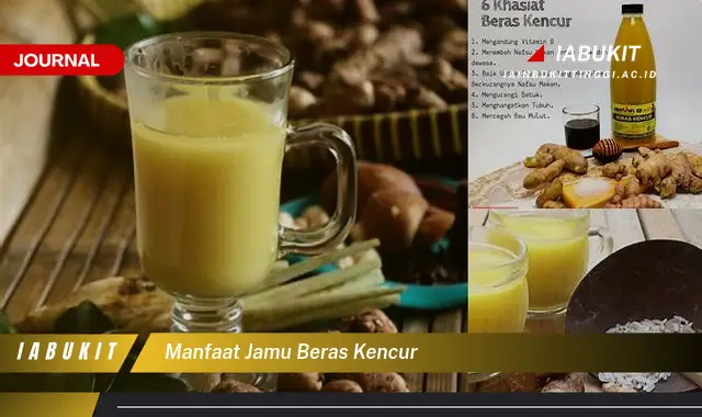 manfaat jamu beras kencur