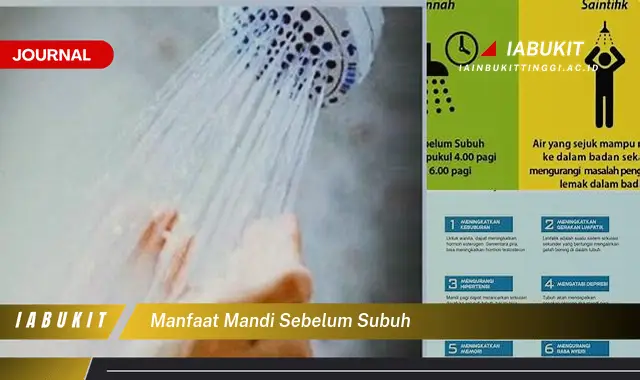 manfaat mandi sebelum subuh