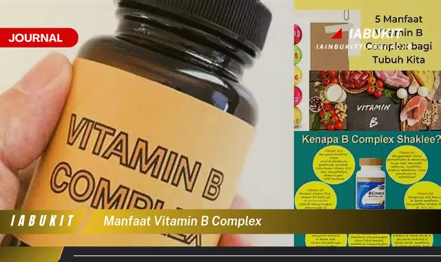 Temukan Jurnal Manfaat Vitamin B Complex yang Jarang Diketahui