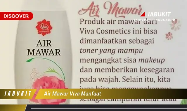 air mawar viva manfaat