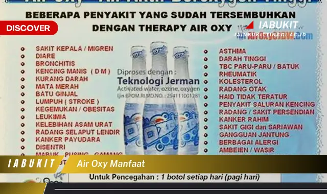 air oxy manfaat air oxy manfaat