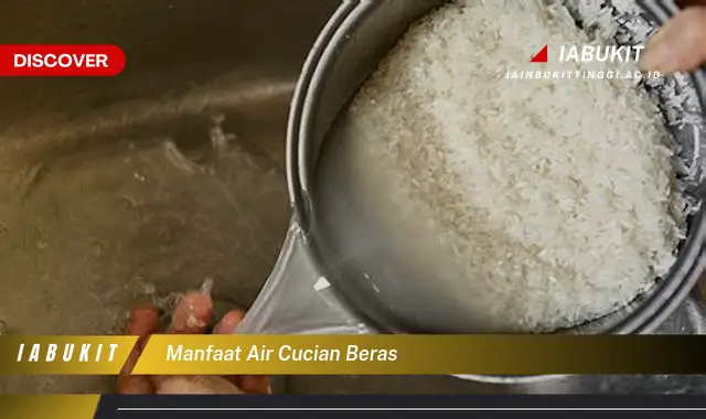 manfaat air cucian beras