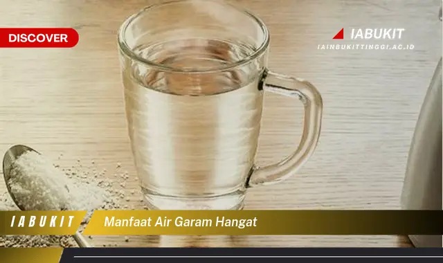 manfaat air garam hangat