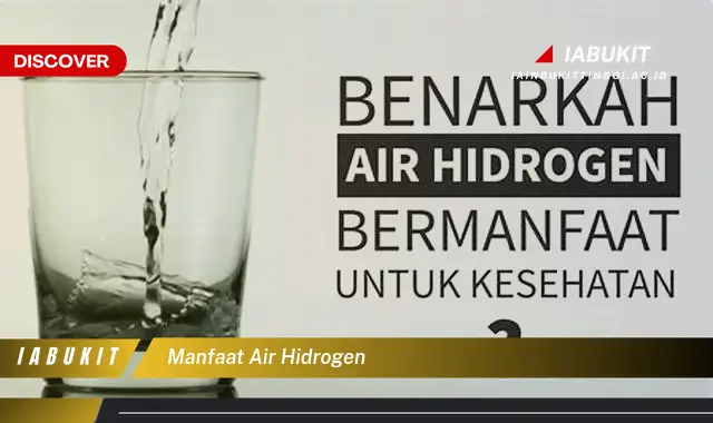 manfaat air hidrogen