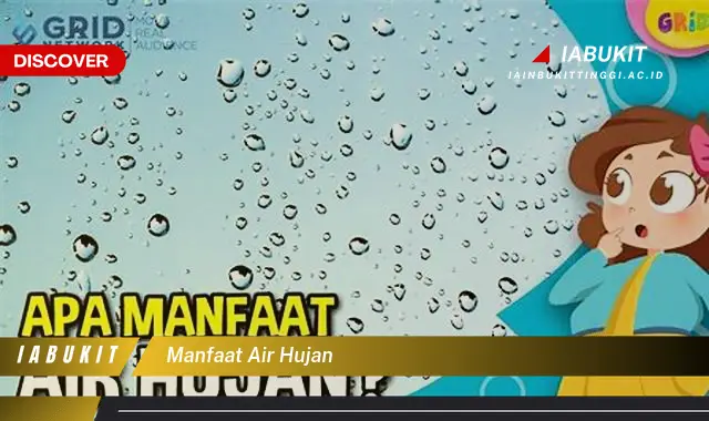 manfaat air hujan