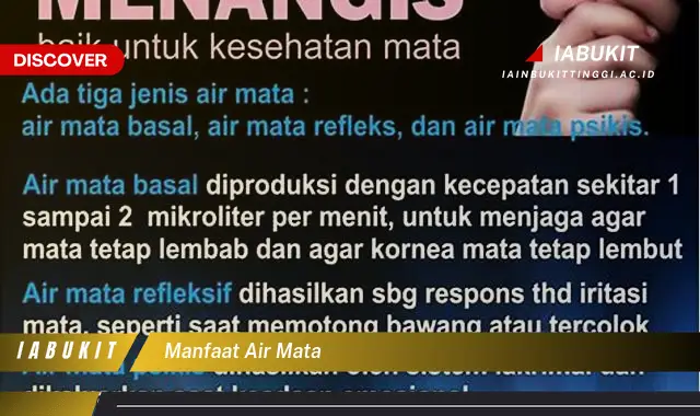manfaat air mata manfaat air mata