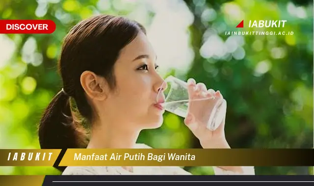 manfaat air putih bagi wanita