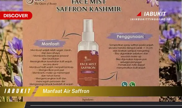 manfaat air saffron