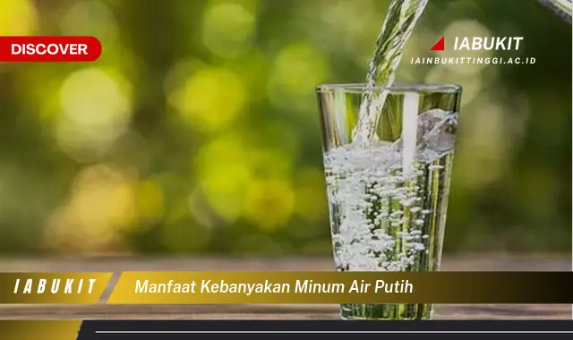 manfaat kebanyakan minum air putih