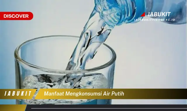 manfaat mengkonsumsi air putih