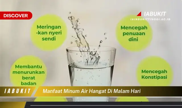 manfaat minum air hangat di malam hari