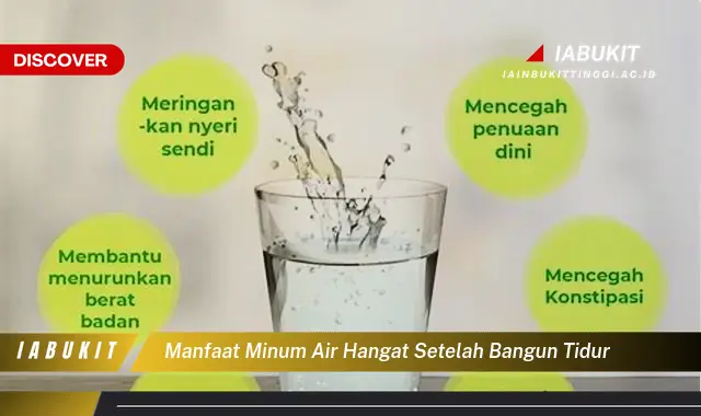 manfaat minum air hangat setelah bangun tidur