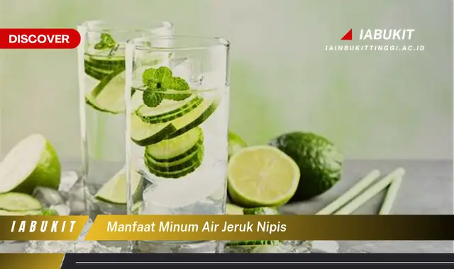 manfaat minum air jeruk nipis