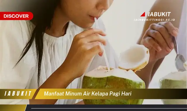 manfaat minum air kelapa pagi hari