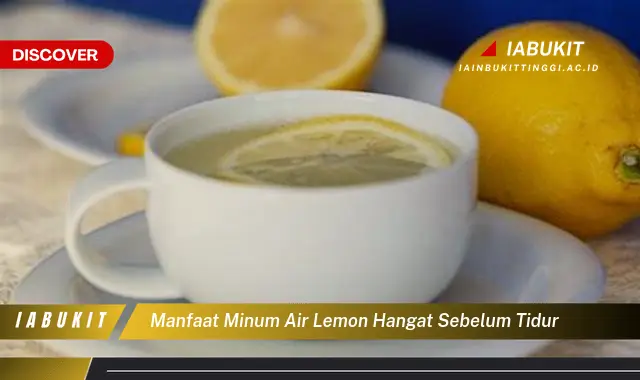 Temukan 7 Manfaat Minum Air Lemon Hangat Sebelum Tidur yang Wajib Kamu Ketahui - Discover