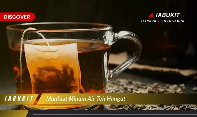 manfaat minum air teh hangat