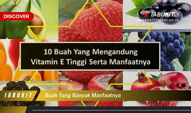 buah yang banyak manfaatnya