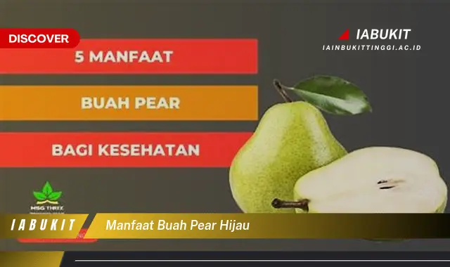 manfaat buah pear hijau