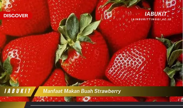 manfaat makan buah strawberry