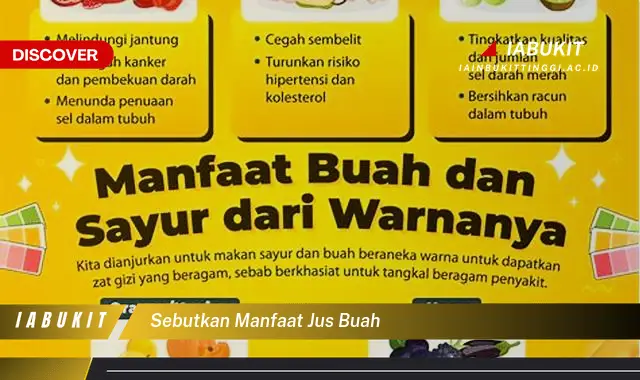 sebutkan manfaat jus buah