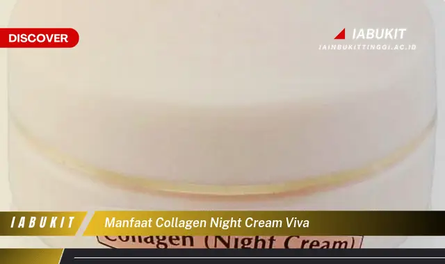 manfaat collagen night cream viva manfaat collagen night cream viva