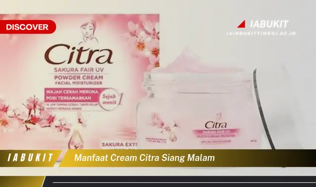 manfaat cream citra siang malam