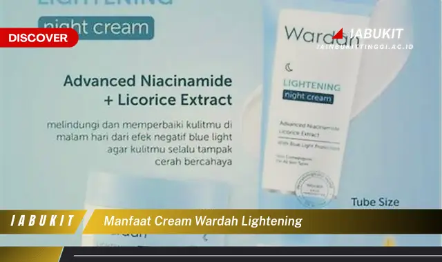 manfaat cream wardah lightening