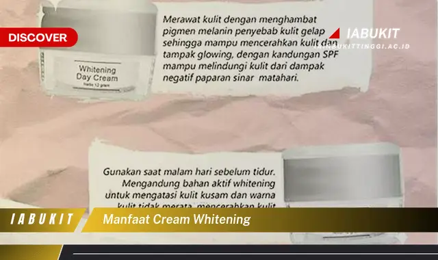 manfaat cream whitening