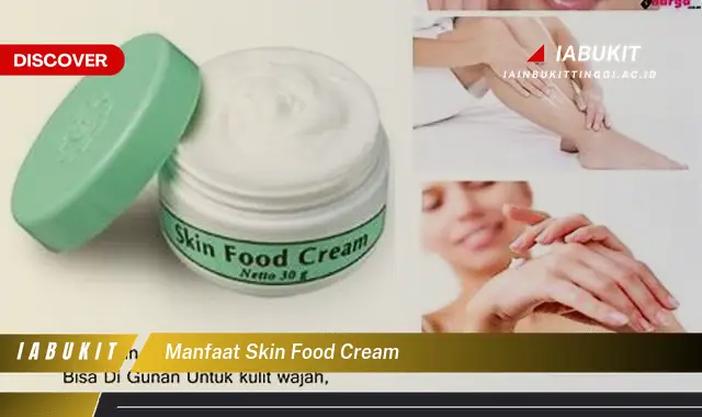 manfaat skin food cream
