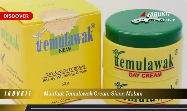 manfaat temulawak cream siang malam